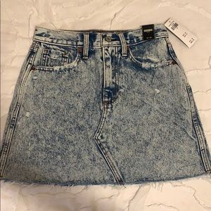 Abercrombie & Fitch Acid Wash Denim Mini Skirt